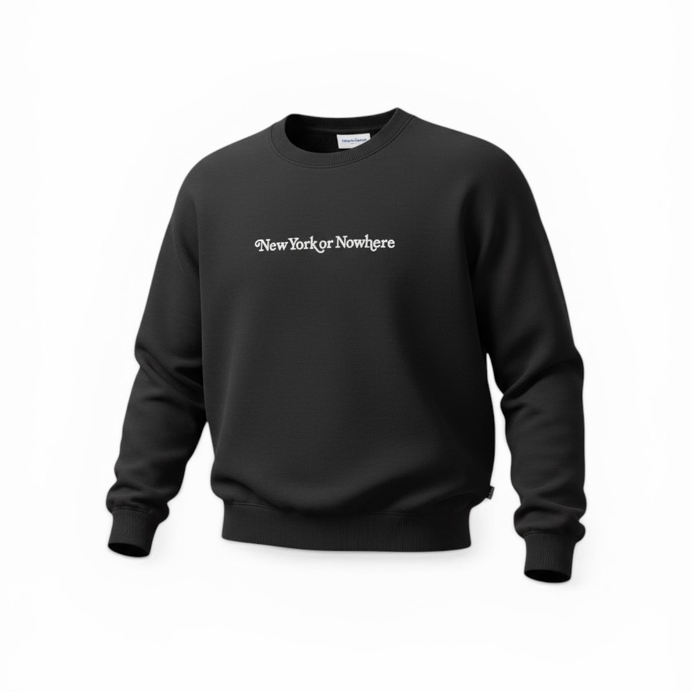 NewYorkorNowhere Black Crewneck Sweatshirt